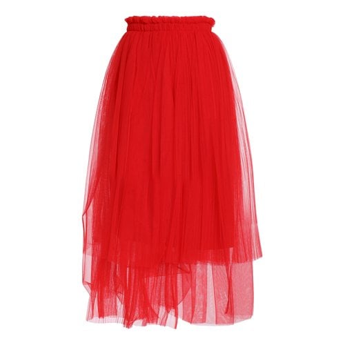 Pre-owned Msgm Mid-length Skirt In Red
