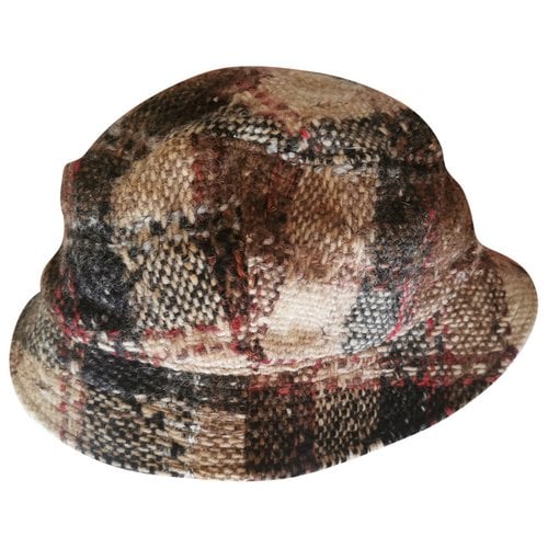 Pre-owned Burberry Wool Hat In Brown