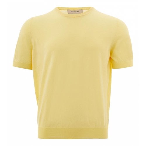 Pre-owned Gran Sasso T-shirt In Yellow