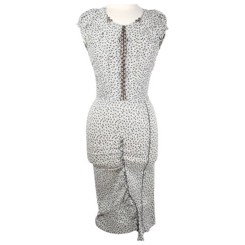 Pre-owned Nina Ricci Mid-length Dress In Grey
