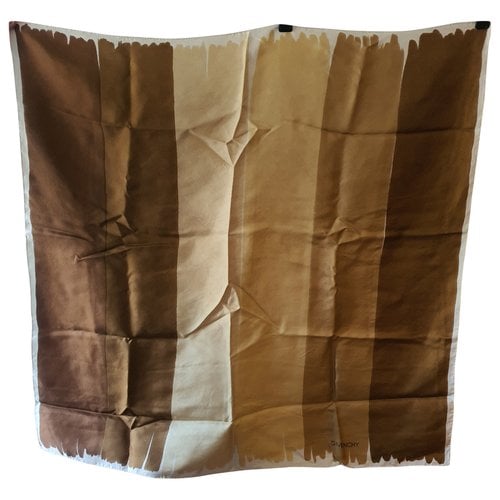 Pre-owned Givenchy Silk Handkerchief In Brown