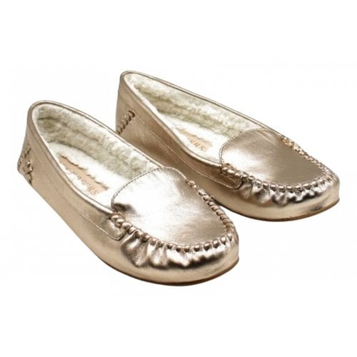 Pre-owned Jack Rogers Leather Flats In Gold