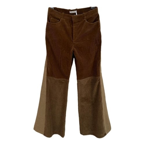 Pre-owned Chloé Large Pants In Brown