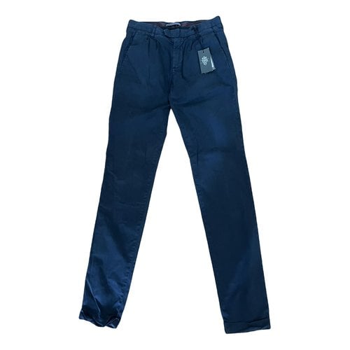 Pre-owned Eleventy Trousers In Blue