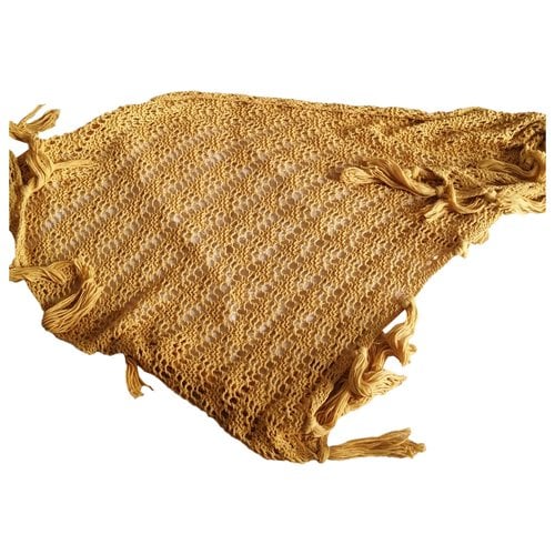 Pre-owned Jucca Stole In Yellow