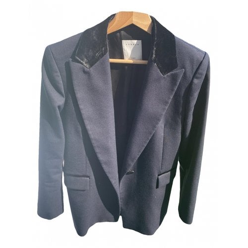Pre-owned Sandro Fall Winter 2020 Suit Jacket In Blue