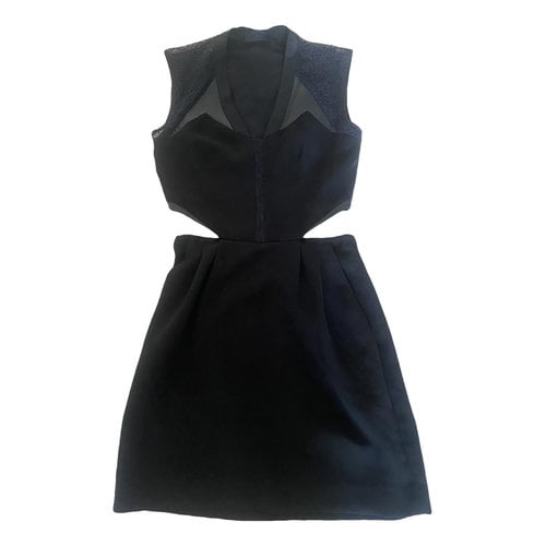 Pre-owned The Kooples Mini Dress In Black