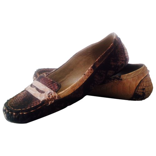 Pre-owned Elizabeth And James Leather Flats In Multicolour