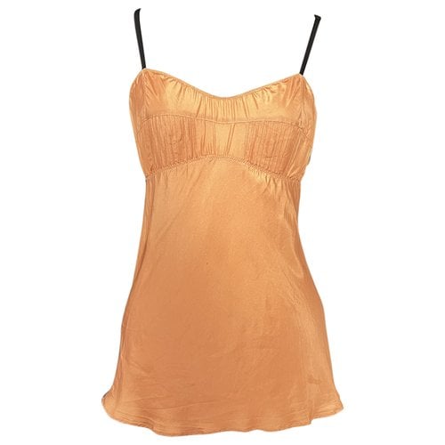 Pre-owned Marni Silk Camisole In Orange