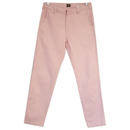 Pre-owned Lee Chino Pants In Pink