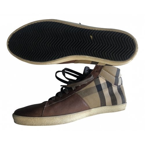 Pre-owned Burberry High Trainers In Other