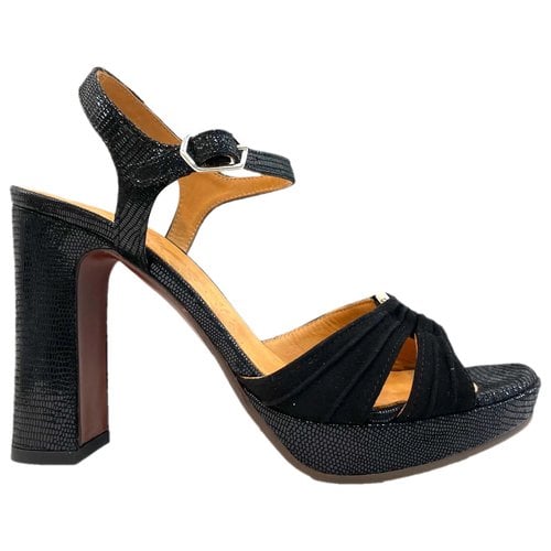 Pre-owned Chie Mihara Leather Sandals In Black