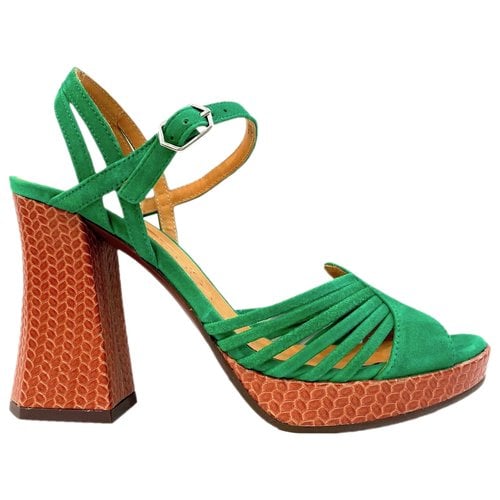 Pre-owned Chie Mihara Leather Sandals In Green