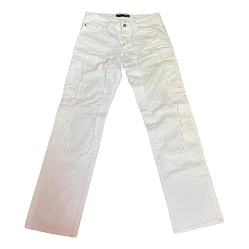 Pre-owned Just Cavalli Trousers In White
