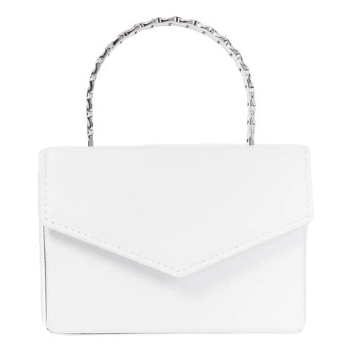 Pre-owned Amina Muaddi Leather Handbag In White