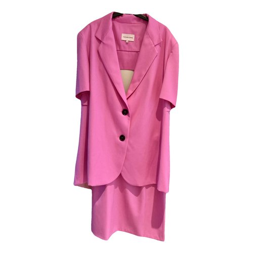 Pre-owned Natasha Zinko Wool Mini Dress In Pink