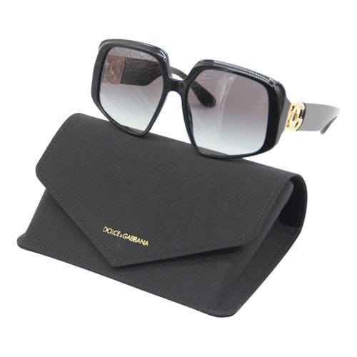 Pre-owned Dolce & Gabbana Oversized Sunglasses In Black