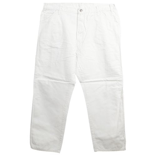 Pre-owned Dickies Straight Jeans In White