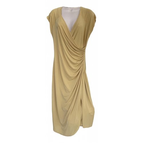 Pre-owned Peserico Mid-length Dress In Yellow