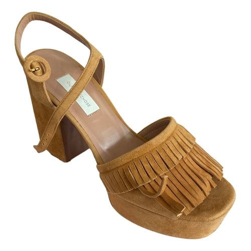 Pre-owned L'autre Chose Heels In Camel