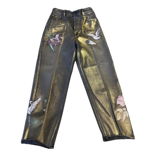 Pre-owned Golden Goose Large Jeans In Gold