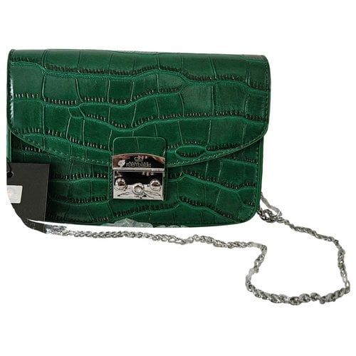 Pre-owned Diane Von Furstenberg Leather Clutch Bag In Green