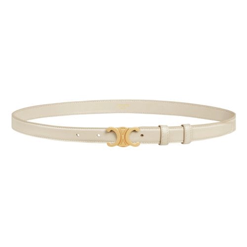 Pre-owned Celine Triomphe Leather Belt In Other