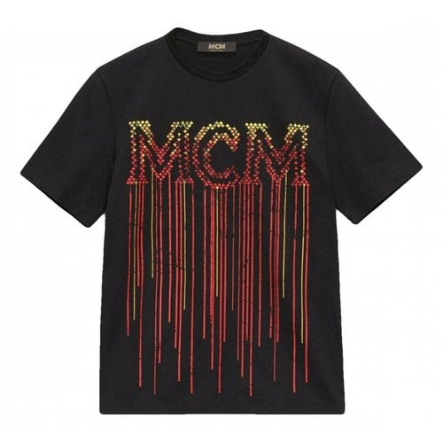 Pre-owned Mcm T-shirt In Black