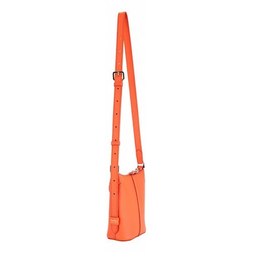 Pre-owned Max Mara Leather Crossbody Bag In Orange