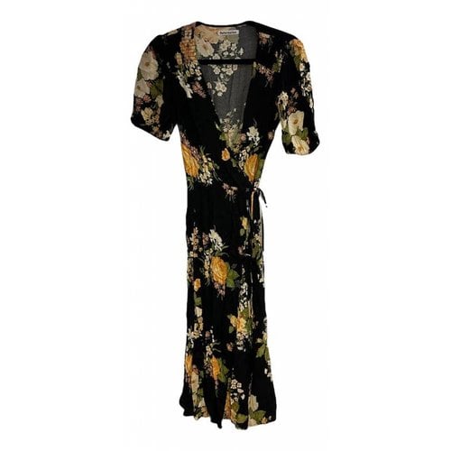 Pre-owned Reformation Mid-length Dress In Black