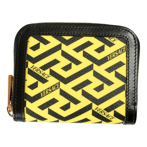 Pre-owned Versace Leather Wallet In Multicolour