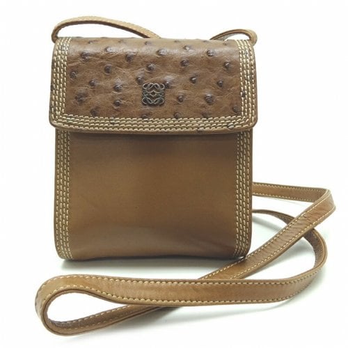 Pre-owned Loewe Cloth Handbag In Brown