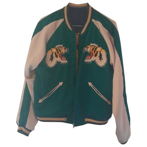 Pre-owned Jean Paul Gaultier Silk Biker Jacket In Multicolour