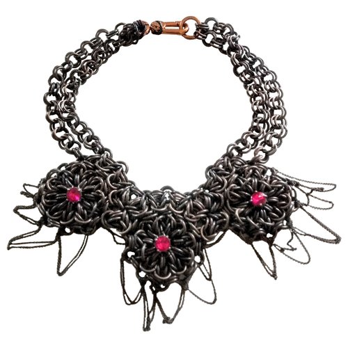 Pre-owned Bimba Y Lola Necklace In Brown