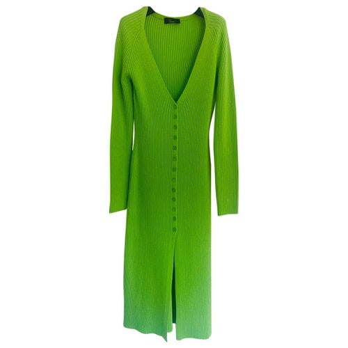 Pre-owned Blumarine Wool Mid-length Dress In Green