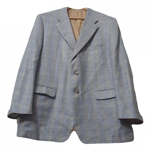 Pre-owned Corneliani Linen Jacket In Grey