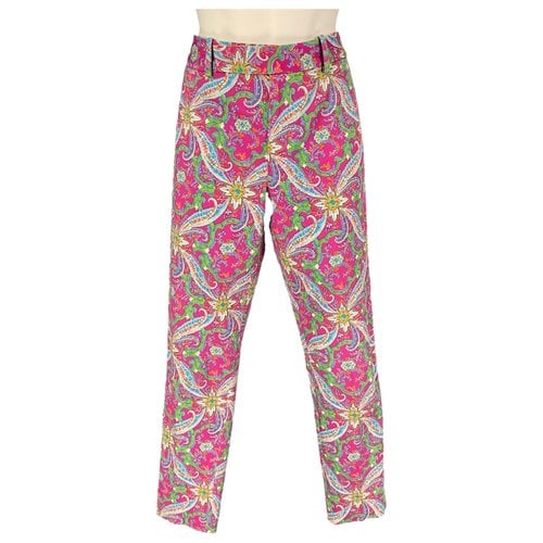 Pre-owned Ralph Lauren Trousers In Pink
