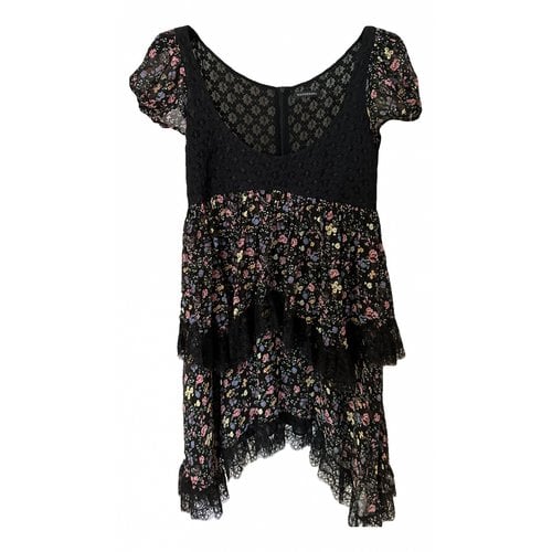 Pre-owned Wandering Lace Mini Dress In Multicolour