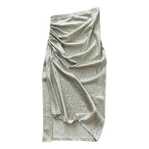Pre-owned Paco Rabanne Mid-length Skirt In Gold
