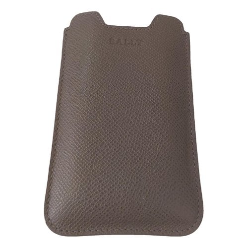 Pre-owned Bally Leather Small Bag In Grey