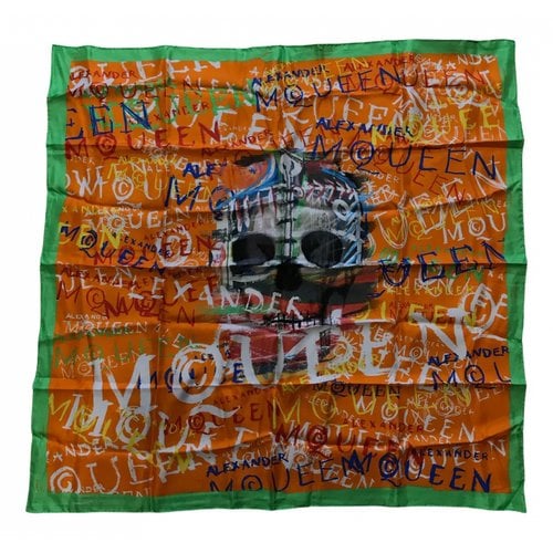 Pre-owned Alexander Mcqueen Silk Handkerchief In Multicolour