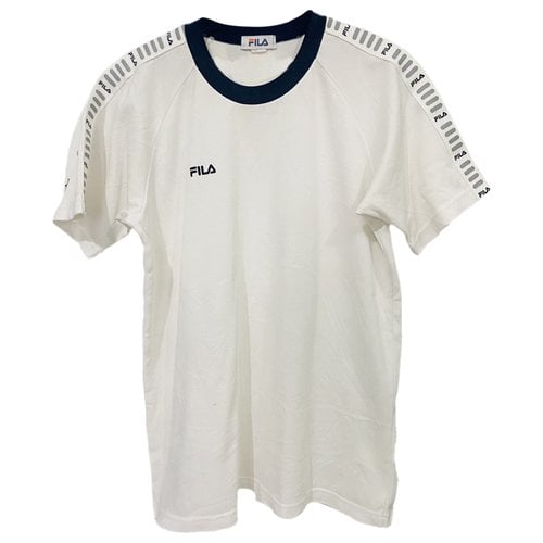 Pre-owned Fila T-shirt In White