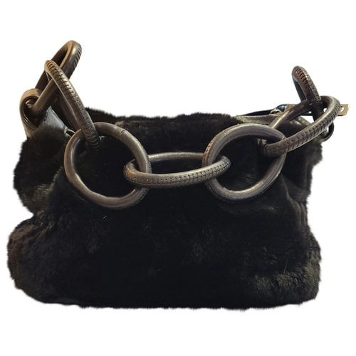 Pre-owned Chanel Rabbit Purse In Black