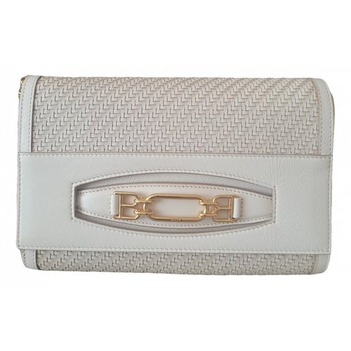 Pre-owned Bally Leather Handbag In White