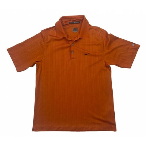 Pre-owned Nike Polo Shirt In Orange