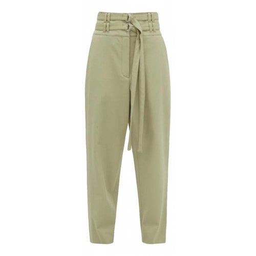 Pre-owned Proenza Schouler Trousers In Green