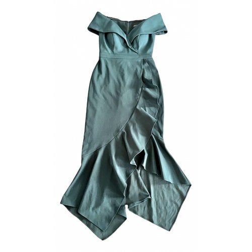 Pre-owned Xscape Maxi Dress In Green