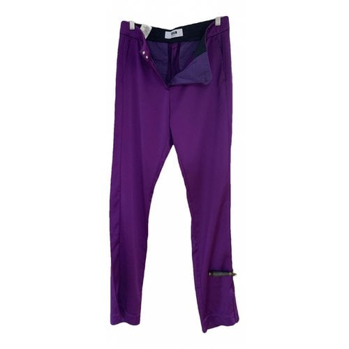 Pre-owned Msgm Large Pants In Purple