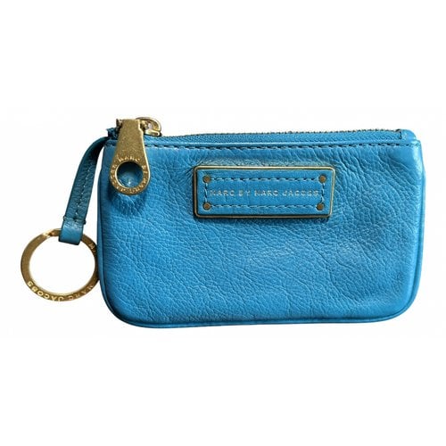 Pre-owned Marc By Marc Jacobs Leather Wallet In Turquoise