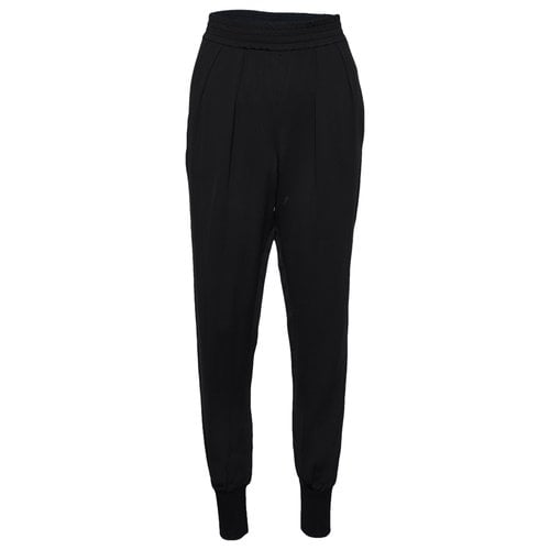 Pre-owned Stella Mccartney Cloth Trousers In Black